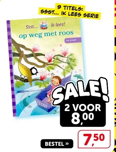 Promotie: Ssst... ik lees! op weg met roos