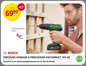 Offre: Perceuse-visseuse à percussion easyimpact 18v