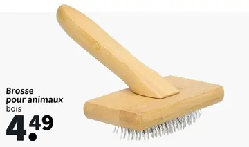Offre: Brosse pour animaux bois