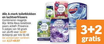 Aanbieding: Alle A-merk toiletblokken en luchtverfrissers
