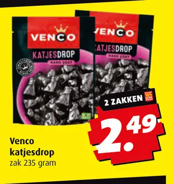 Aanbieding: Venco katjesdrop
