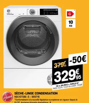Offre: Sèche-linge condensation