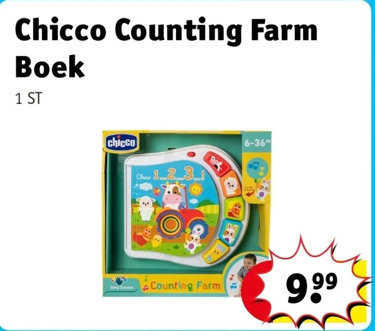 Aanbieding: Chicco Counting Farm Boek