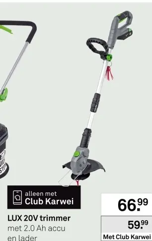 Aanbieding: LUX 20V trimmer