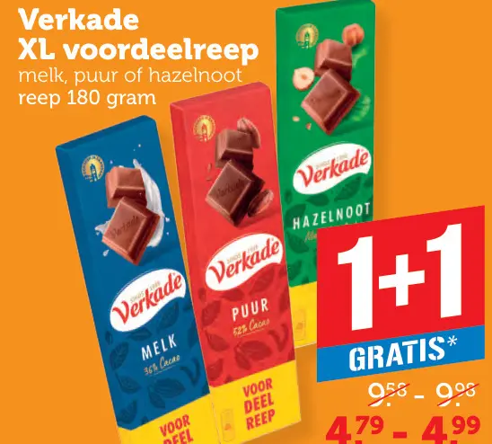 Aanbieding: Verkade XL voordeelreep