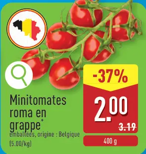 Offre: Minitomates roma en grappe