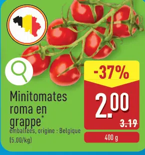 Offre: Minitomates roma en grappe