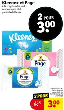 Offre: Kleenex et Page