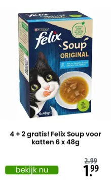 Aanbieding: Felix Soup voor katten