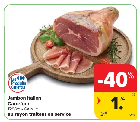 Offre: Jambon italien