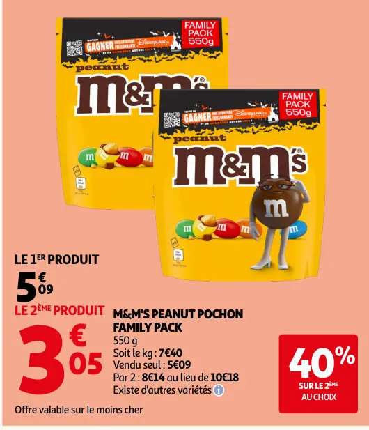 Promotie: M&m's peanut pochon