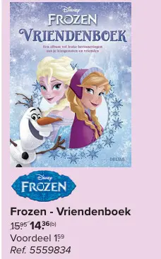 Offre: Frozen - Vriendenboek