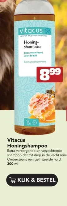 Aanbieding: Vitacus Honingshampoo