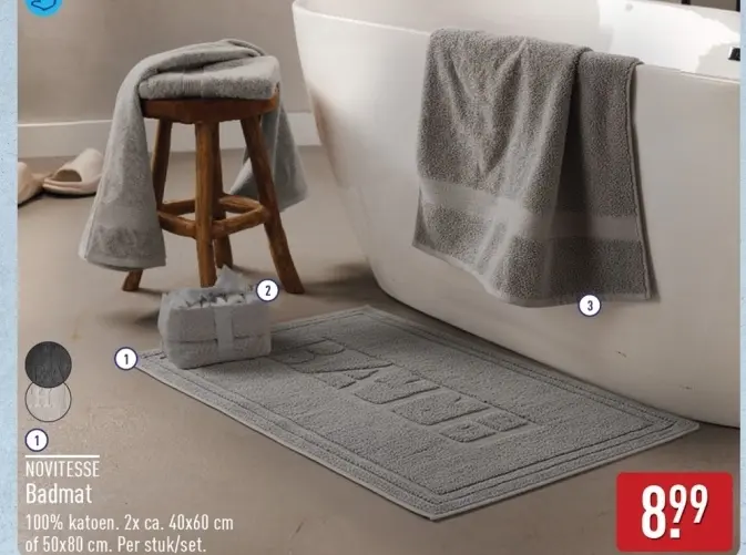 Aanbieding: NOVITESSE Badmat
