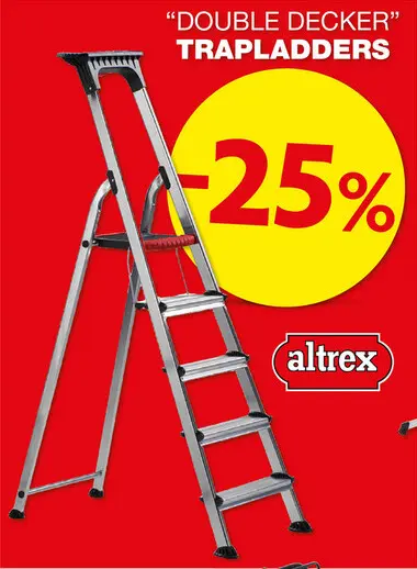 Promotie: Double decker trapladders