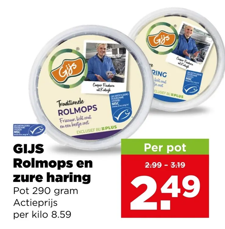 Aanbieding: Rolmops en zure haring