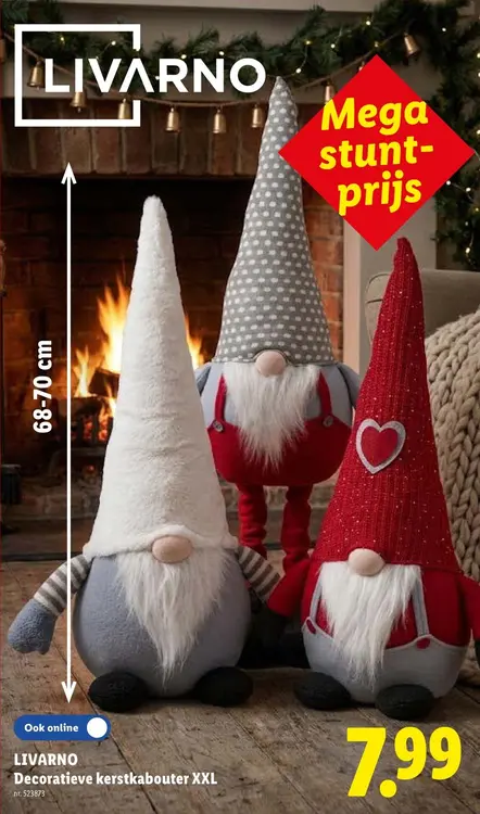 Promotie: LIVARNO Decoratieve kerstkabouter XXL