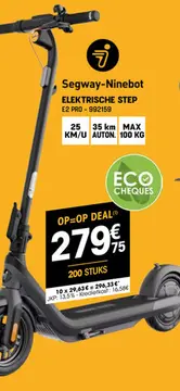 Aanbieding: Segway-Ninebot ELEKTRISCHE STEP