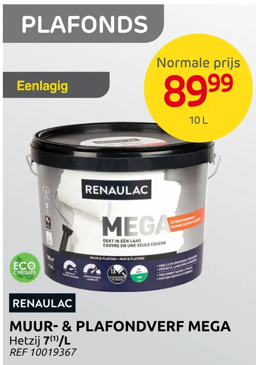 Promotie: Muur- & plafondverf mega