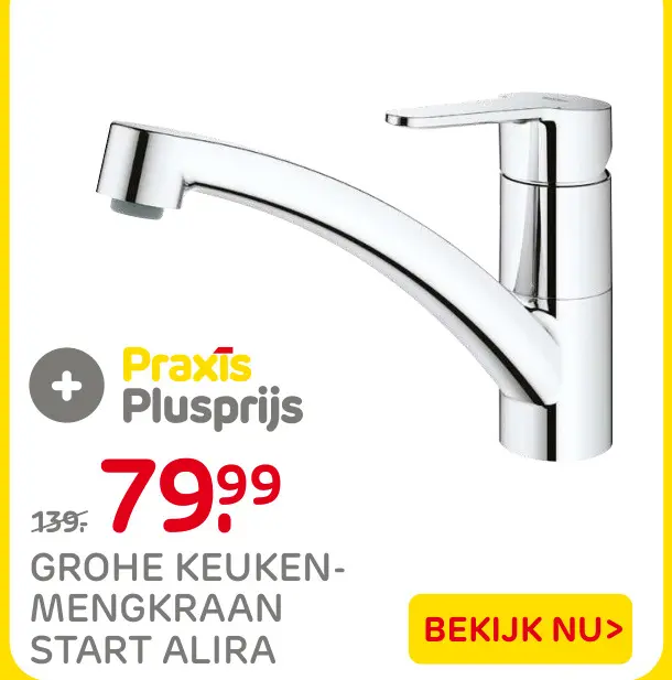 Aanbieding: Keukenmengkraan start alira