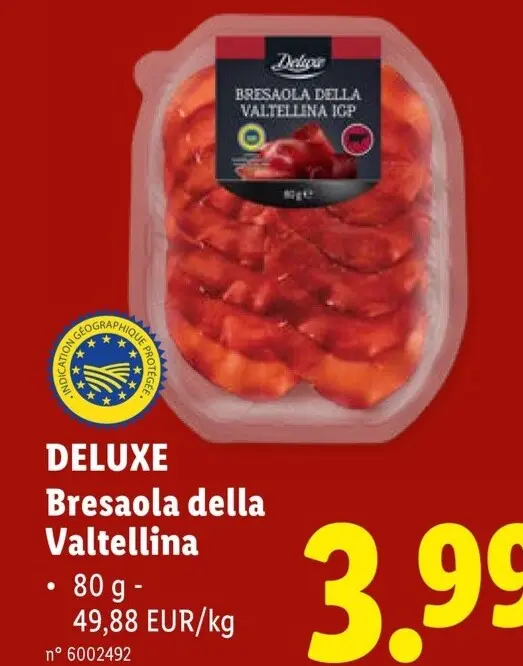 Offre: Deluxe Bresaola della Valtellina