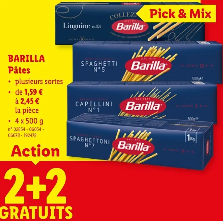 Offre: Pâtes
