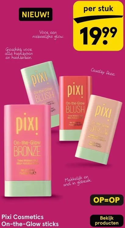 Aanbieding: Pixi Cosmetics On-the-Glow sticks