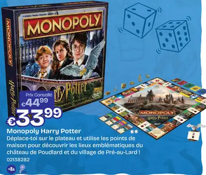 Offre: Monopoly Harry Potter - Een magisch avontuur op Zweinstein!