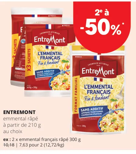 Offre: Emmental râpé