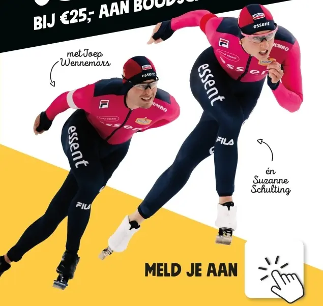 Aanbieding: Schaatsen met Joep Wennemars en Suzanne Schul
