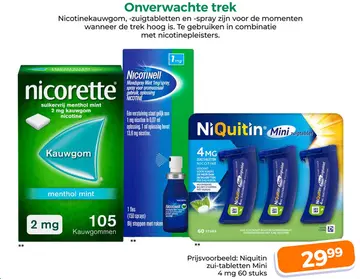 Aanbieding: Nicorette Kauwgom