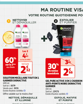 Aanbieding: SOLUTION MICELLAIRE TOUT EN 1 GARNIER SKINACT