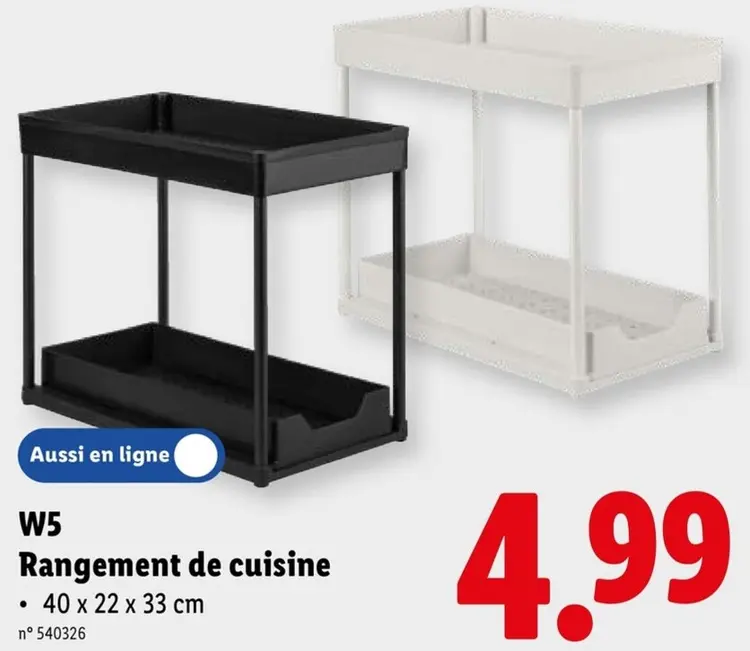 Offre: W5 Rangement de cuisine