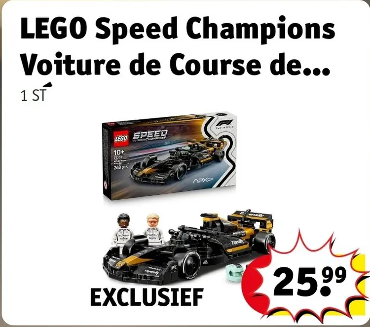 Offre: Speed Champions Voiture de Course de l'écurie APXGP tirée du film F1