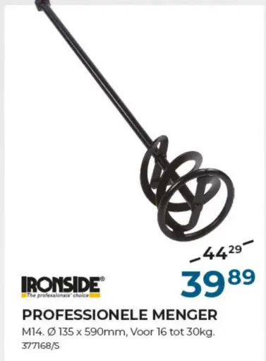 Promotie: Professionele menger