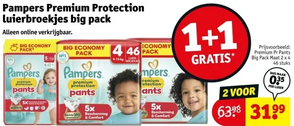 Aanbieding: Protection luierbroekjes big pack