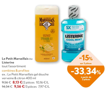 Offre: Le Petit Marseillais gel douche verveine & ci