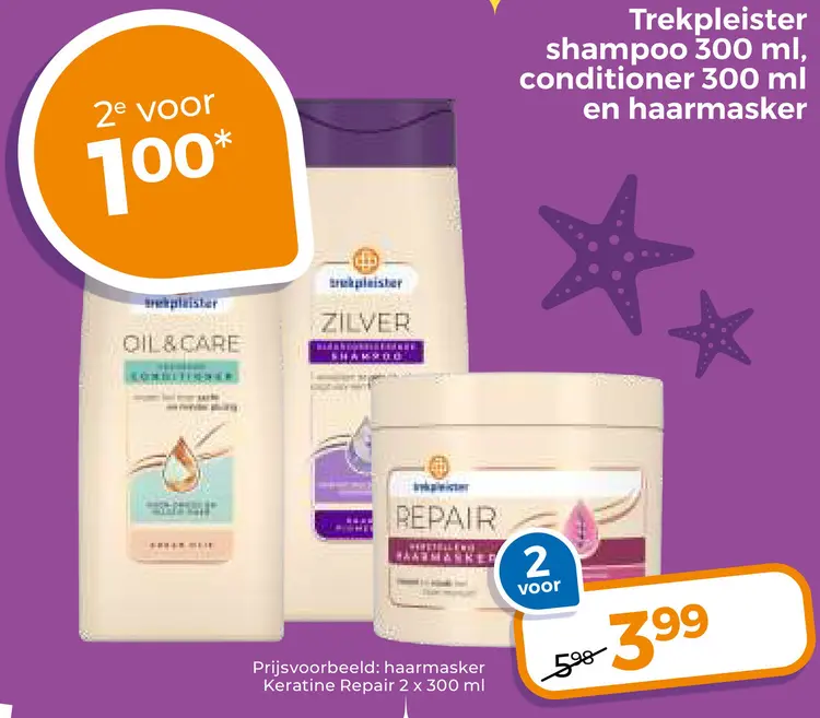 Aanbieding: Shampoo, conditioner en haarmasker