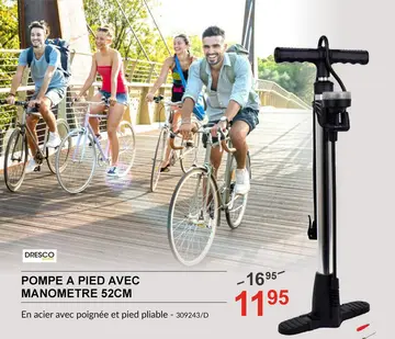 Offre: Pompe a pied avec manometre