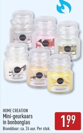 Aanbieding: Mini-geurkaars in bonbonglas