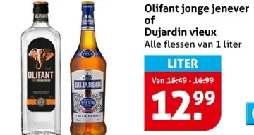 Aanbieding: Olifant jonge jenever of Dujardin vieux