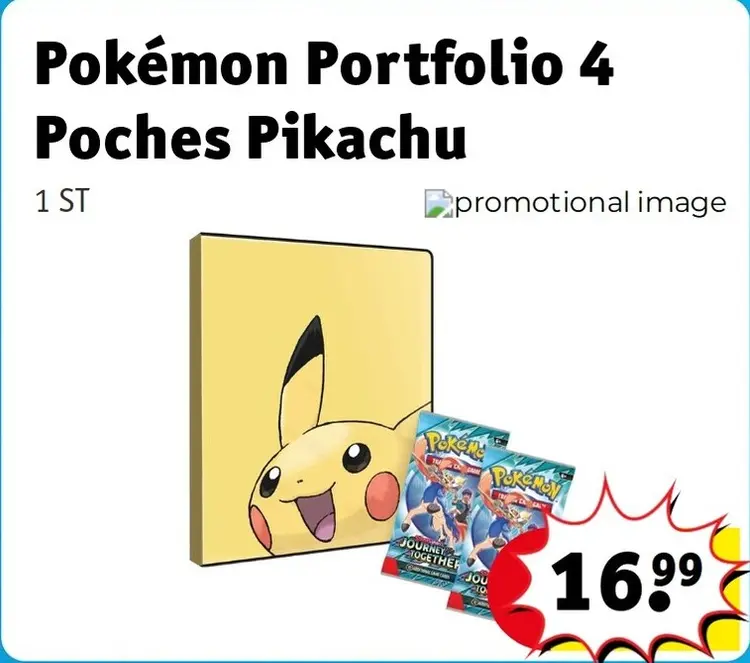 Offre: Portfolio 4 Poches Pikachu
