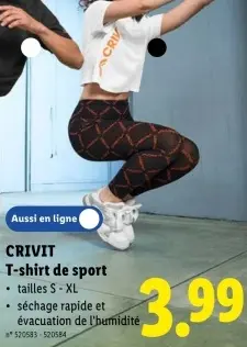 Offre: T-shirt de sport