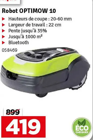 Offre: Robot OPTIMOW 10