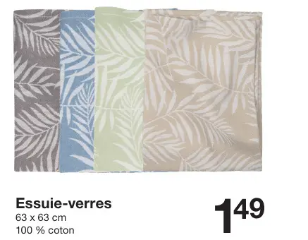 Offre: Essuie-verres