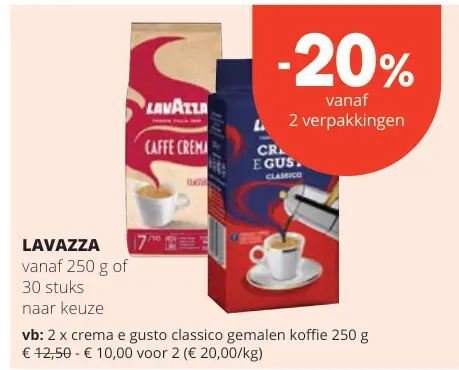 Promotie: Lavazza