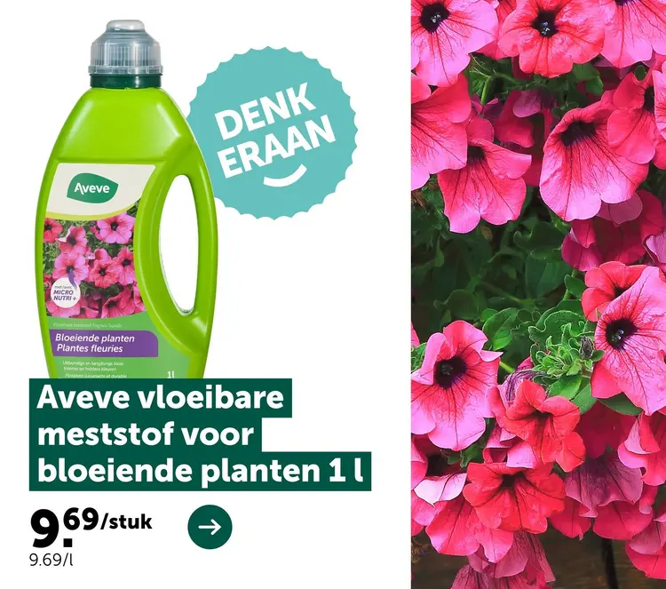 Promotie: Vloeibare meststof voor bloeiende planten