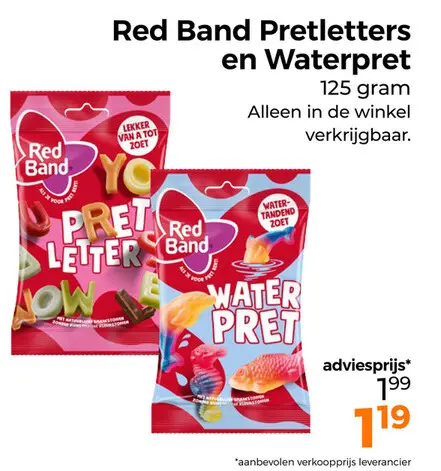 Aanbieding: Pretletters en Waterpret