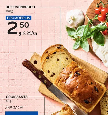 Aanbieding: Rozijnenbrood