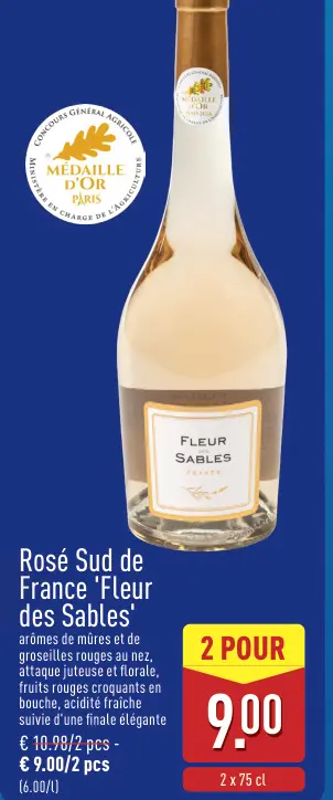 Offre: Rosé Sud de France 'Fleur des Sables'